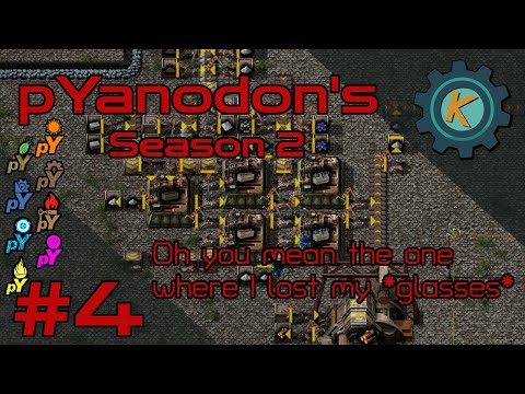 Factorio pYanodon's S2E4 - Glassworks WORK & Moss is BOSS!