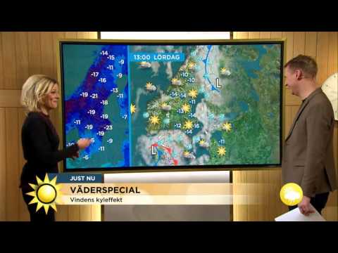 Väderspecial - om snö, kyla och kyleffekt - Nyhetsmorgon (TV4)