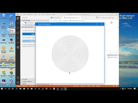 Python Turtle Graphics Drawing Beautiful Concentric Circles Beginner Friendly Coding Python