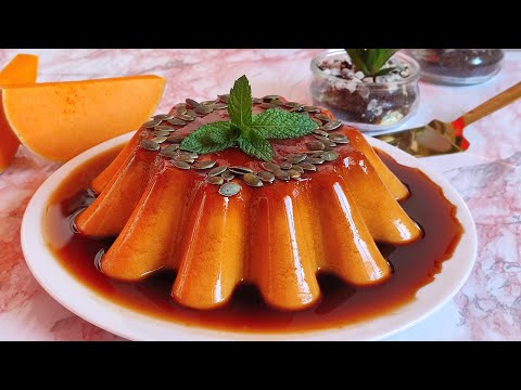 🎃🍮 Flan de calabaza sin huevos y ✔sin horno | El Dulce Paladar