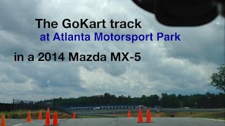 preview picture of video 'Driving a Mazda MX-5 around the GoKart track at Atlanta Motorsport Park'