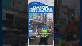 Viral Seorang Pemuda Diamankan Paspampres saat Jaga Jokowi yang Berada di Palembang