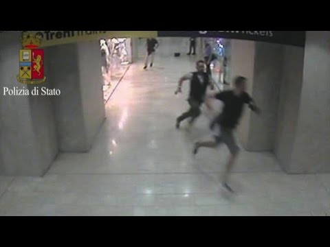 Video of the arrest of a thief at Milan Central Station