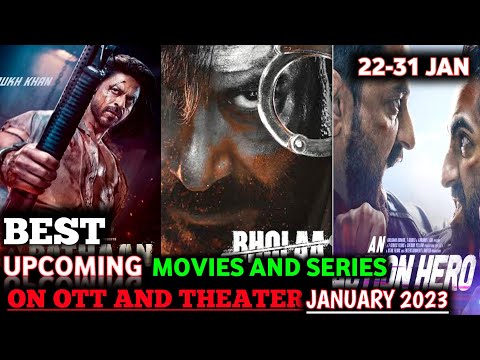 UPCOMING MOVIES AND SERIES ON #OTT AND THEATER | Pathaan , Bholaa , An Action Hero, Selfiee,#netflix
