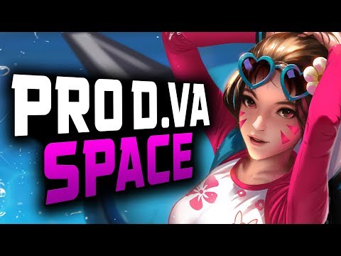LA Valiant Space Insane D.VA! 41 ELIMS! [ OVERWATCH SEASON 12 TOP 500 ]
