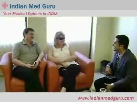 Annette From UK who came for her cosmetic eyelid surgery in India through indianmedguru