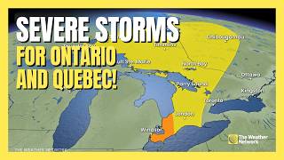 Keep an eye out for severe storms Ontario and Quebec! | #forecast