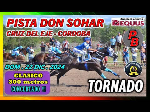 TORNADO: PISTA DON SOHAR - CRUZ DEL EJE, CORDOBA (22-12-2024)