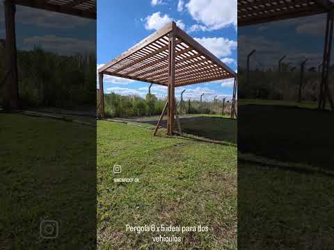 pergola 6 x 5 ideal para dos vehículos  #buenosaires #zarate  #pergola