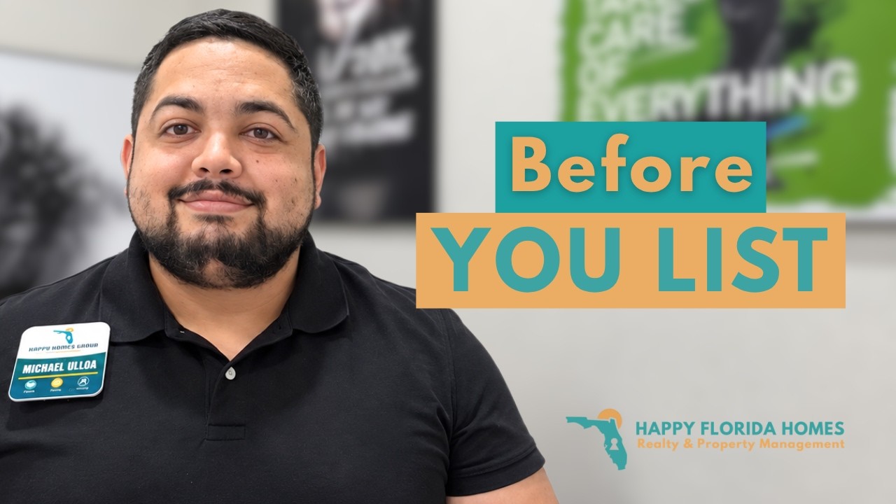 3 Things to Do Before Listing Your Florida Home