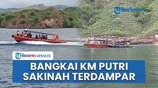 Penampakan Bangkai KM Putri Sakinah yang Terdampar di Pulau Komodo, Ditemukan Nelayan