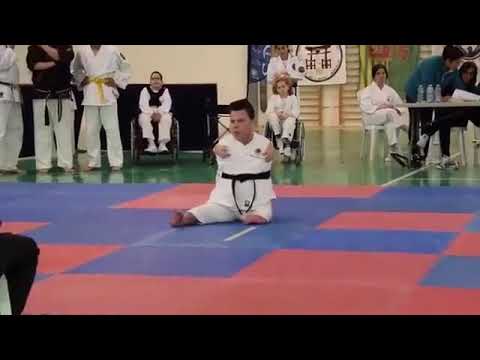 KARATE ❤️KATA EMPI WITH A PERFECT 360 JUMP AT THE END