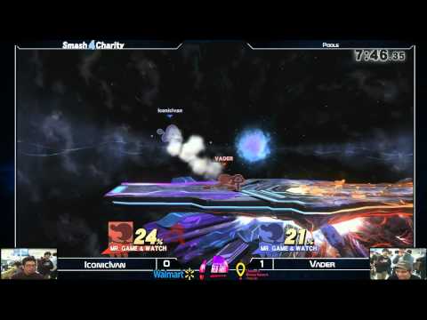 Smash 4 Charity: IconicIvan (G&W) vs Vader (G&W)