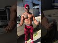 Muscle worship red beautiful pants