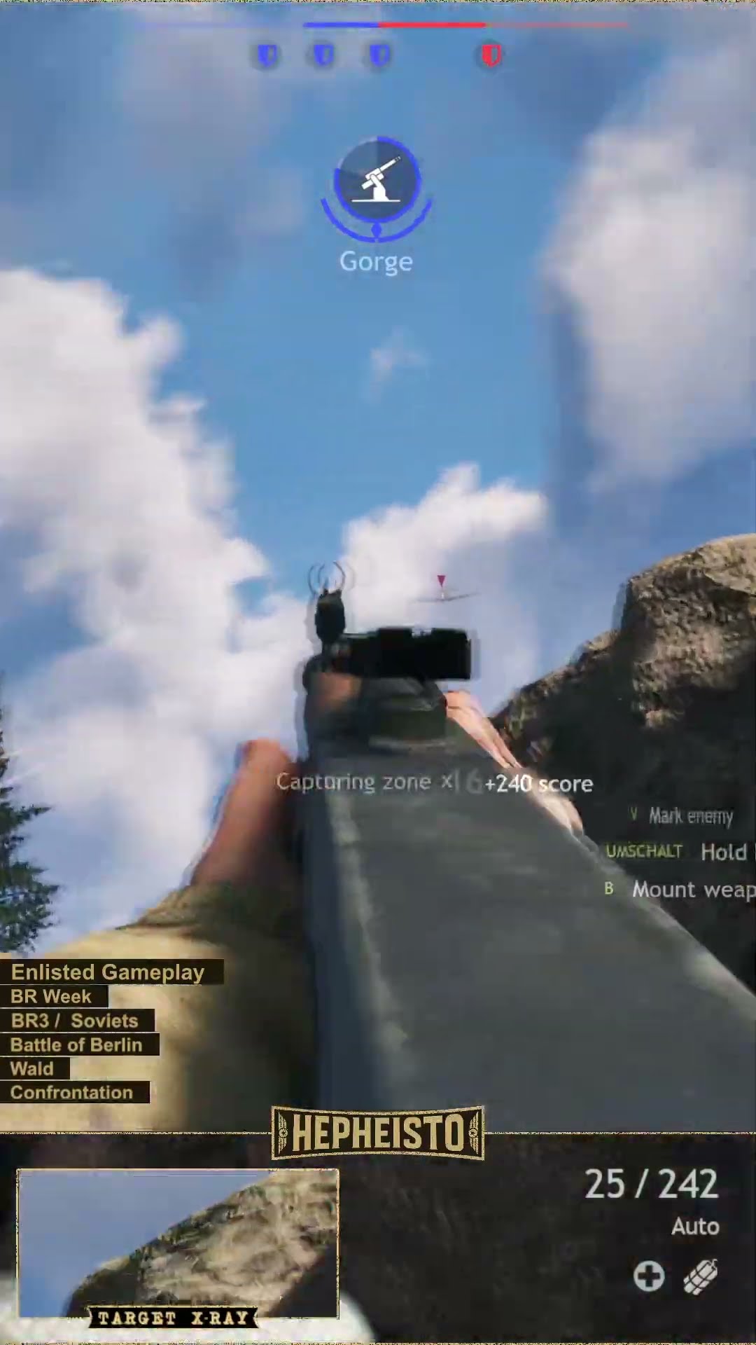 Machinegunner eliminates Plane Bf 109 E-7/U2 with TKB-336 MG from ground