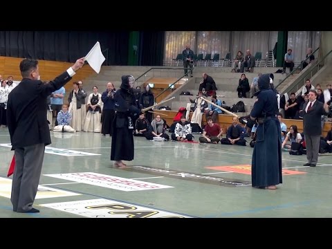 Schweizermeisterschaft Kendo 2016 - Finale Challenger - Stiefenhofer vs Buob
