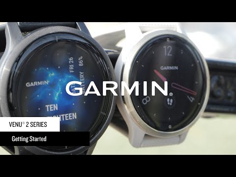 Išmanusis laikrodis Garmin Venu 2, Skalūno spalvos nerūdijančiojo plieno apvadas, su juodu korpusu ir silikoniniu dirželiu video
