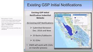 Groundwater Sustainability Plan Initial Notification Webinar