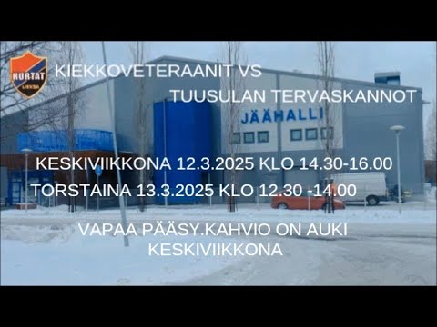 Lieksan Hurtat Kiekkoveteraanit vs  Tuusulan Tervaskannot 12 -13.3.2025.