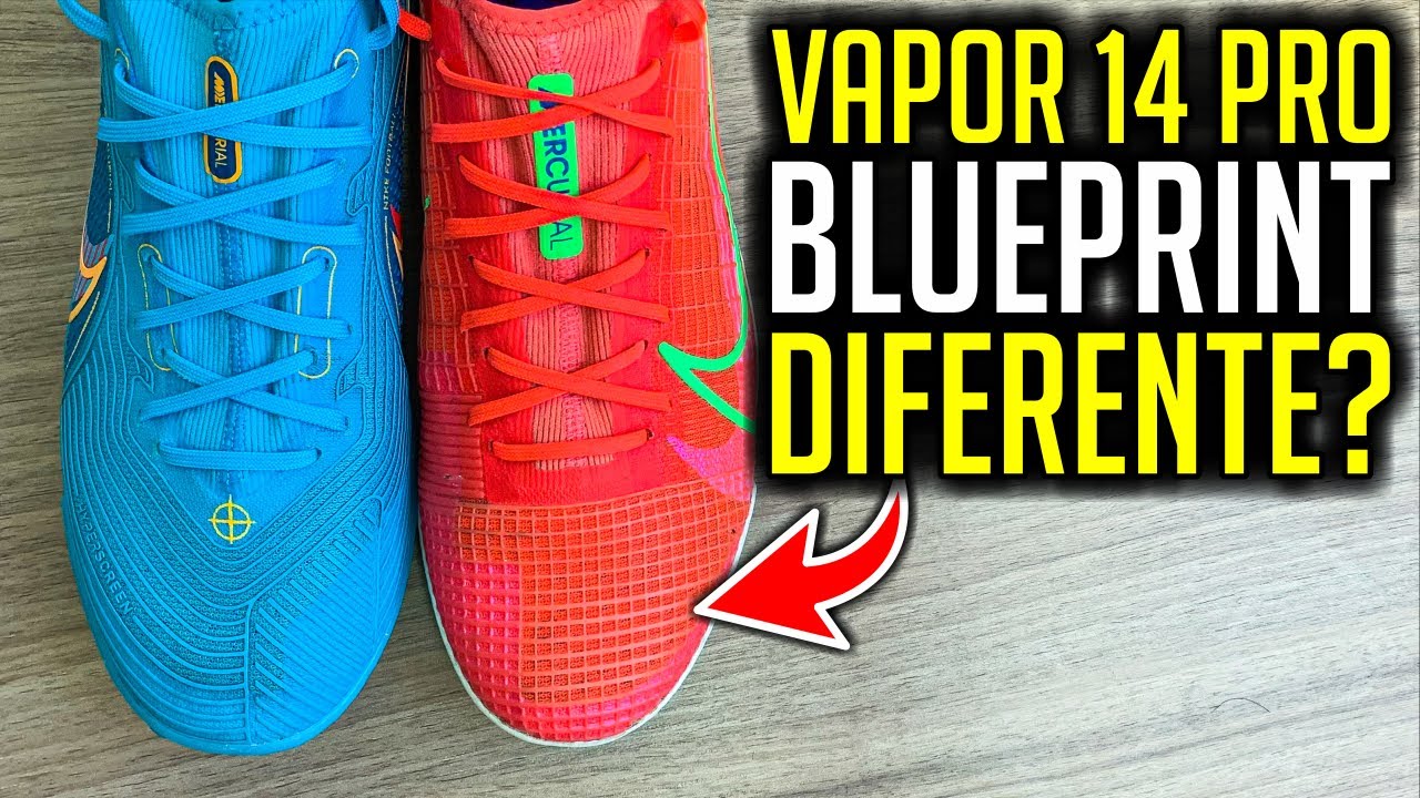 Ficou DIFERENTE 👀 - Chuteira society Nike Zoom Mercurial Vapor 14 Pro TF Blueprint Pack