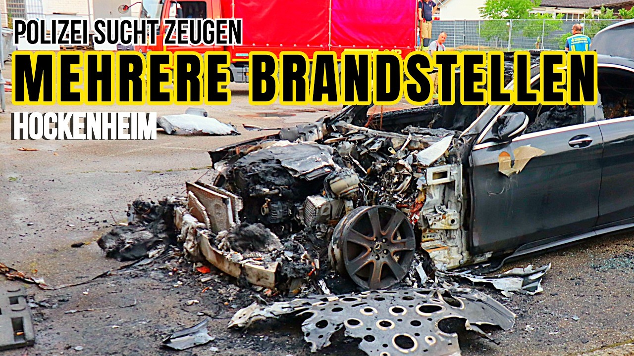 Mehrere Brandherde auf Firmengelände in Hockenheim - Polizei sucht dringend Zeugen