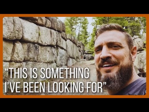 SAGE WALL - MEGALITHIC WALL at Sage Mountain Center, MT