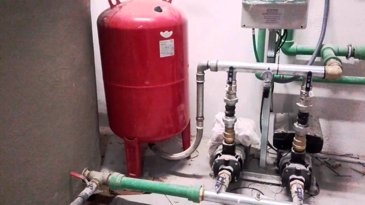 Instalación grupo de presión de agua