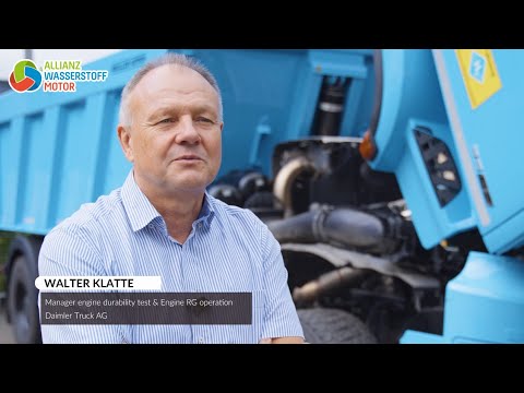 Der AROCS von DAIMLER TRUCK mit Wasserstoffverbrennungsmotor und Straßenzulassung.