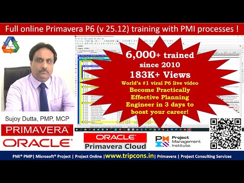 Primavera P6 Full Live Online Professional Expert Training, WhatsApp: +919891793226, Sujoy Dutta