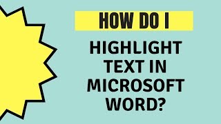 Highlight Text in Microsoft Word