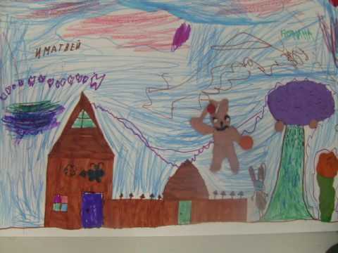 Заяц пугает свою учительницу (Матвей и Полина)