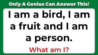 ONLY A GENIUS CAN ANSWER THESE 10 TRICKY RIDDLES | Riddles Quiz - Part 3