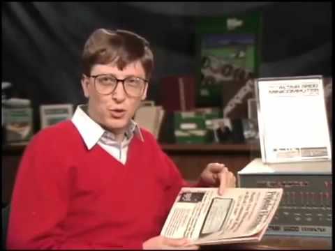 Old School Bill Gates with the Altair 8800 (1994)