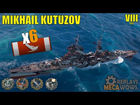Cruiser Mikhail Kutuzov 6 Kills & 145k Damage | World of Warships Gameplay