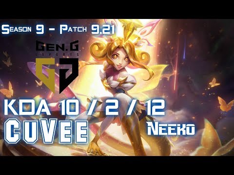 Gen CuVee NEEKO vs RYZE Top - Patch 9.21 KR Ranked