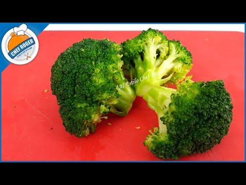 ¿Cómo cocer el Brócoli sin vaporera, verde radiante y crujiente, verduras cocidas Video
