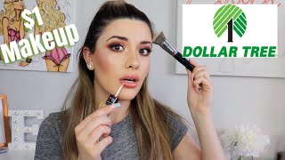 FULL FACE USING DOLLAR TREE MAKEUP!😱