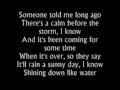 Have You Ever Seen the Rain-Rod Stewart (lyrics)