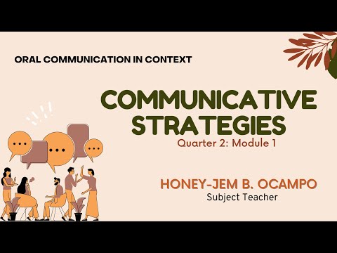 Communicative Strategies