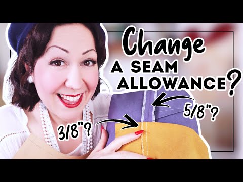WHY USE 5/8” or 1.5cm SEAM ALLOWANCE?  Can you use a different amount? And how would you do that?