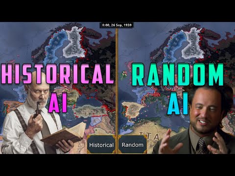 [HOI4] Historical vs Random AI - Double Timelapse