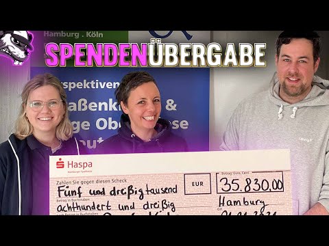 Übergabe der Spenden aus dem Charity Event 2020 - 143.000€ verteilen [VLOG - Charity - Deutsch]