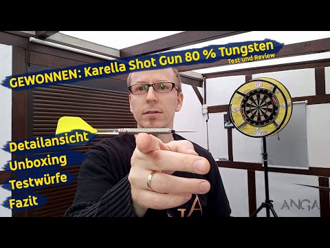 GEWONNEN: Karella Shot Gun 80 % Tungsten Darts im Test und Review
