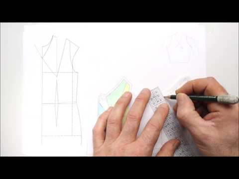 Falte aus einem V-Ausschnitt (K+D-M)