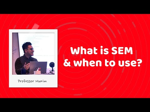 SEM (1): What is Structural Equation Modelling and when to use it?