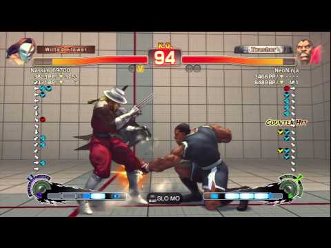 Nassim-69700 [Vega] Vs NeoNinja [Balrog] SSF4 AE Online Ranked Matches - PSN