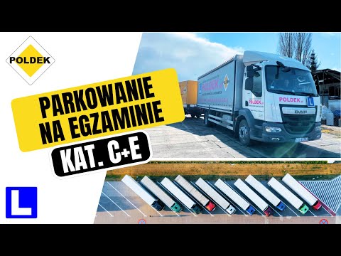 C+E parkowanie prostopadłe wjazd tyłem EGZAMIN PORD