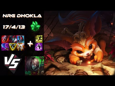 NRG Dhokla TOP Gnar vs Singed - NA Challenger Patch 25.S1.7