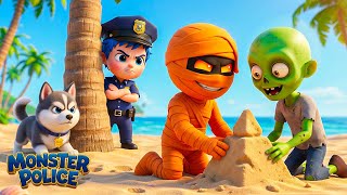 Download lagu Monster di Pantai! 🚨🏖️ | Polisi Monster | Lagu Anak-anak | Monster Police Bahasa Indonesia mp3