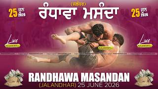Randhawa Masandan (Jalandhar) Kabaddi Tournament 25 June 2026 
